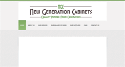 Desktop Screenshot of newgenerationcabinets.com
