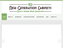 Tablet Screenshot of newgenerationcabinets.com